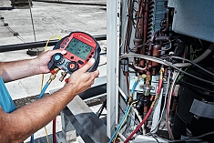 Применение коллектора манометрического цифрового электронного Rothenberger Rocool 600